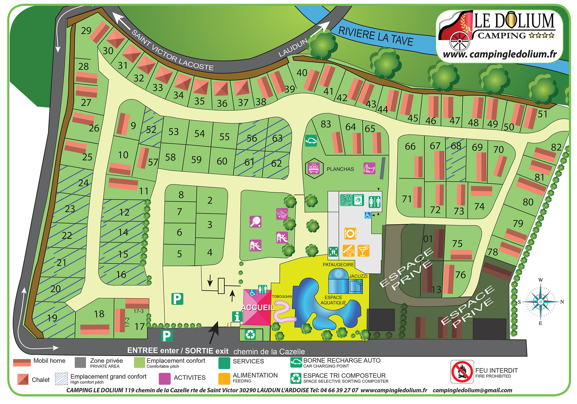 plan camping le Dolium